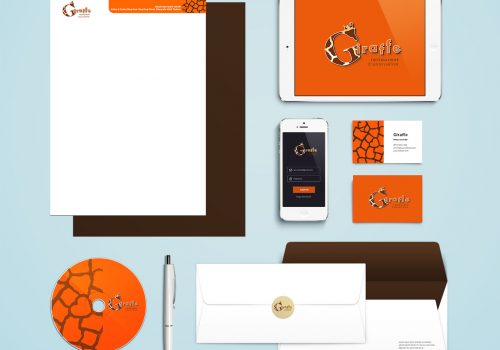 brand identiry design for a stationary mockup